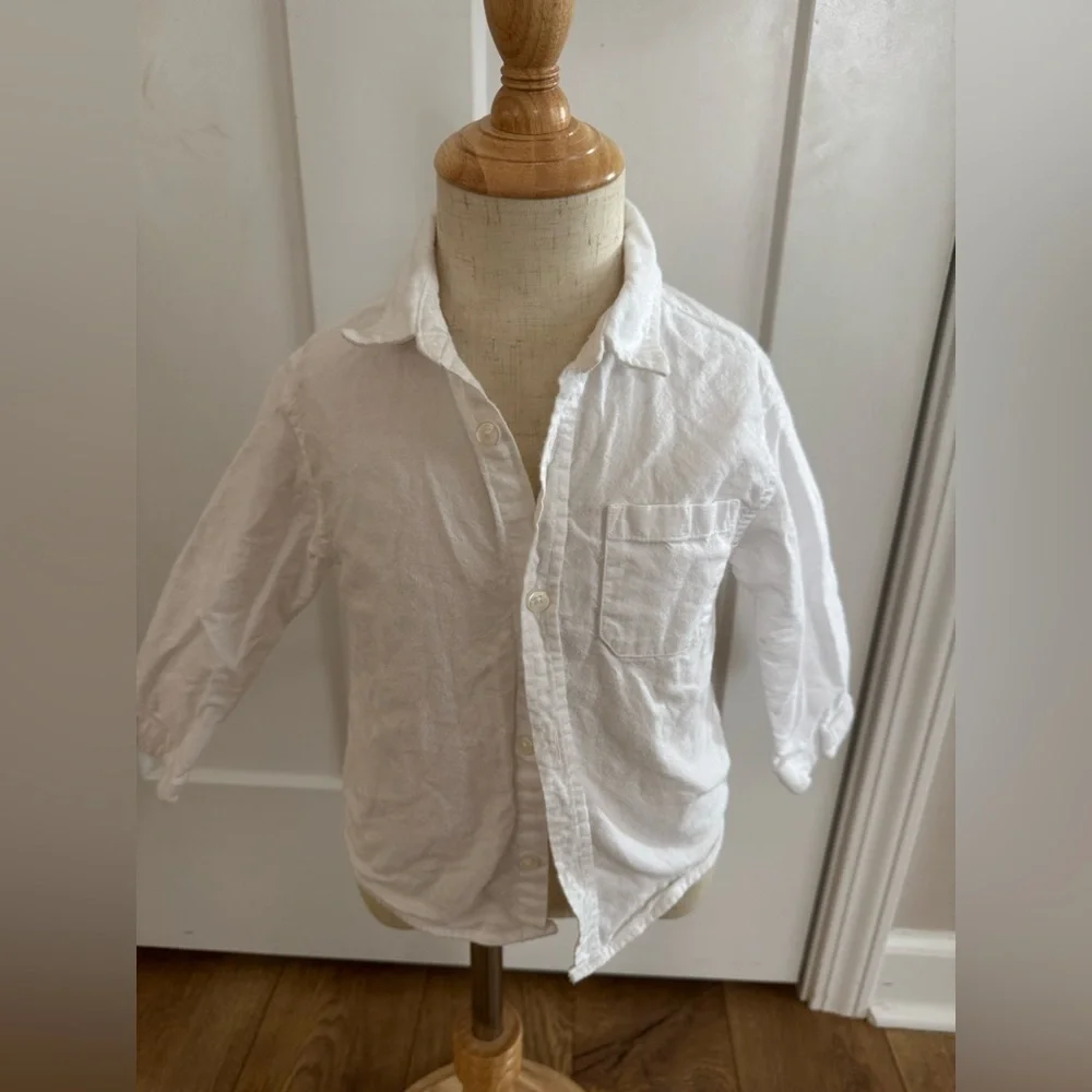 Zara Soft White Baby Shirt